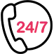 24/7 लगातार समर्थन